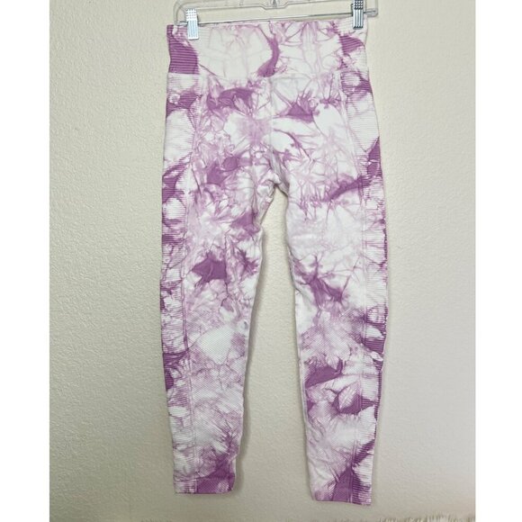Aerie Offline Seamless High Waist Leggings M Tie Dye Purple - Picture 1 of 6